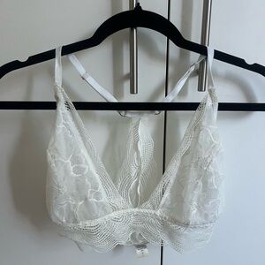 Spiritually Intimate 💜 Zen White Lace Bra with Inside Crystal Holding Pocket